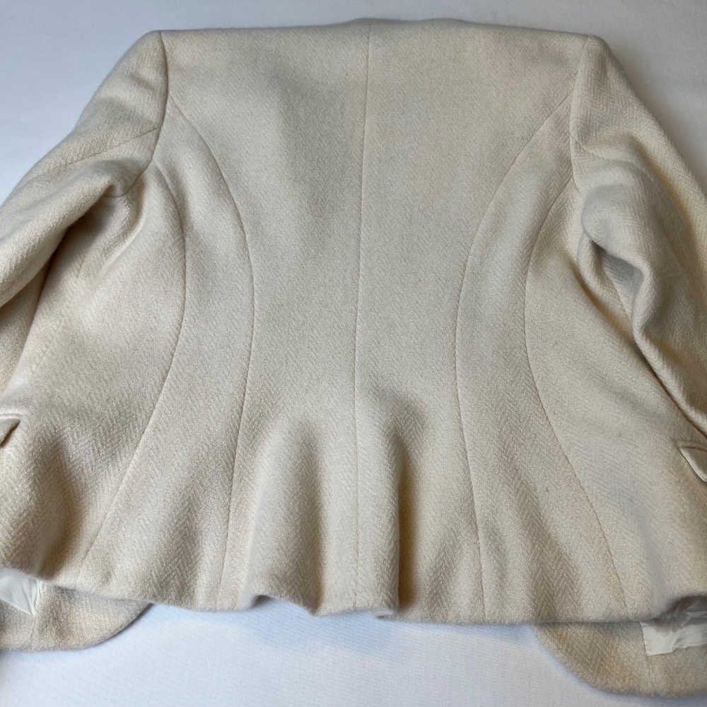 Lauren Ralph Lauren Wool Blend Herringbone Blazer Coat - Picture 15 of 16